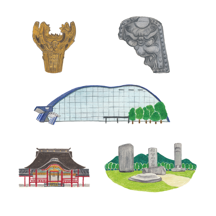 九州国立博物館 展示年間スケジュール表紙イラスト Illustrator イラストレーター 竹永絵里の Blog